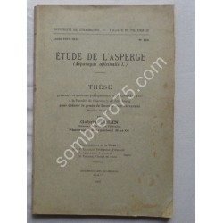 Etude de l'Asperge. Thèse....