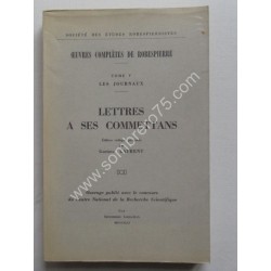 Lettres à ses Comittans....