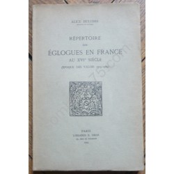 Répertoire des Églogues en...