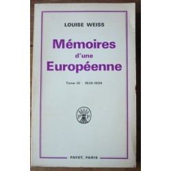 Mémoires d'une Européenne...