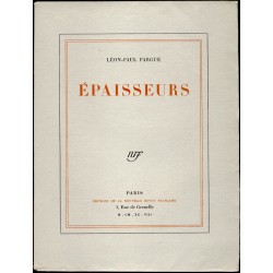 Epaisseurs. Léon Paul Fargue