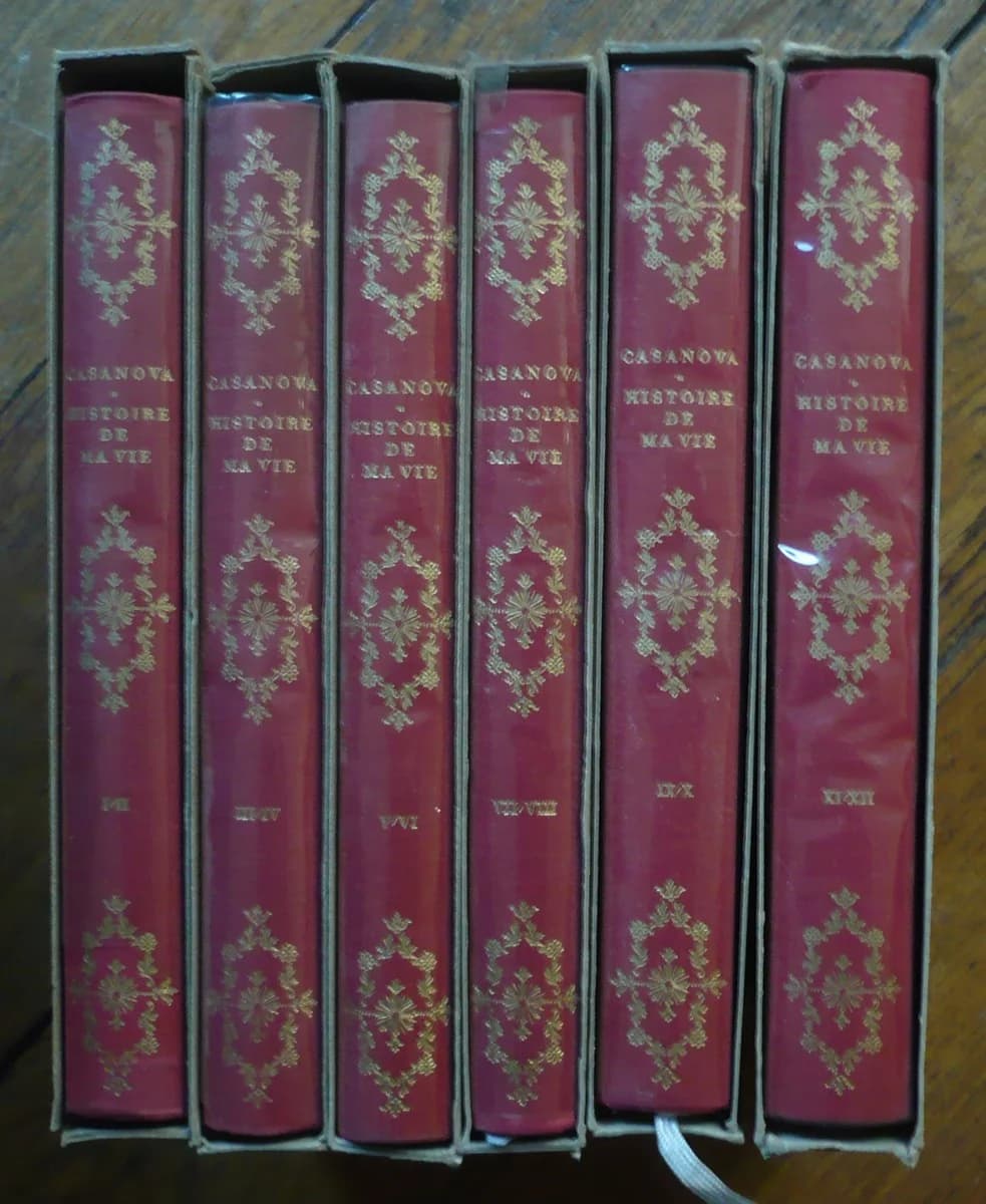 Histoire De Ma Vie. Casanova. 6 Volumes. Complet