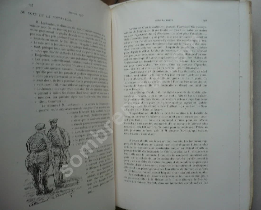 Sous la Botte - Histoire de la ville de Saint-Quentin pendant l'Occupation allemande, Août 1914 - Février 1917. Croquis P. SERET - Image 6