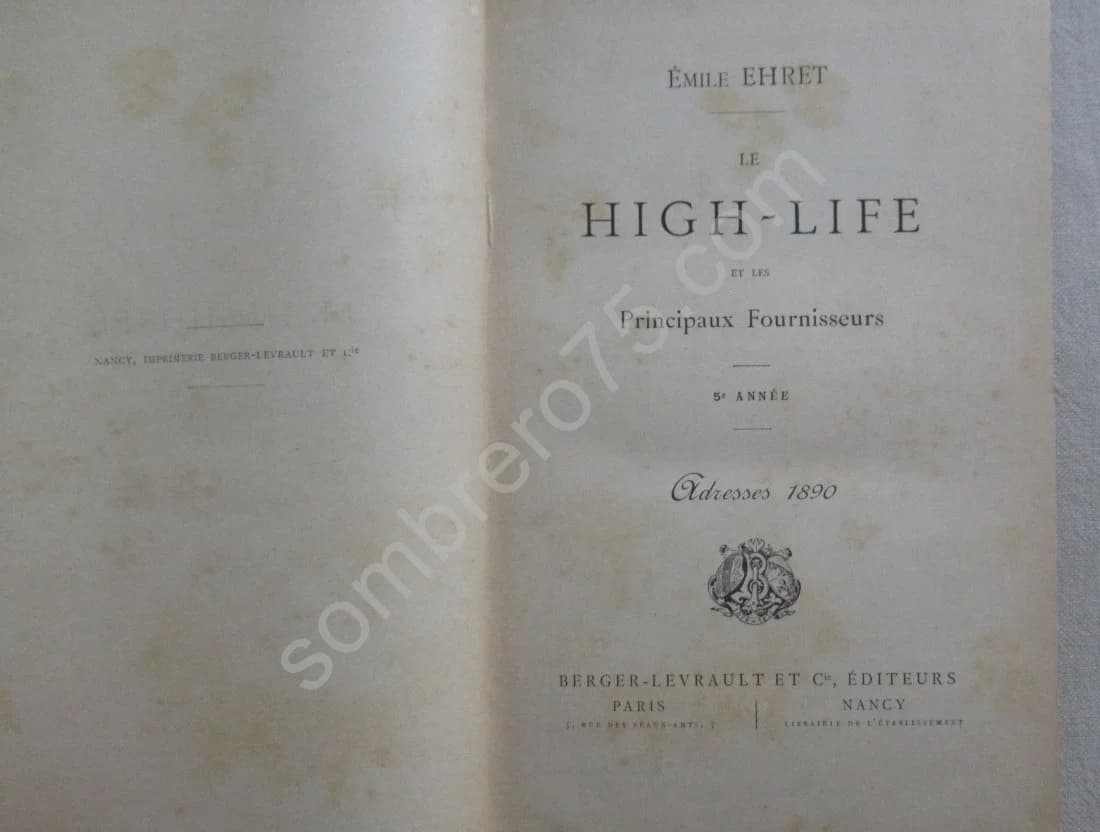 Le High Life et les principaux fournisseurs.. 1890 - Image 4