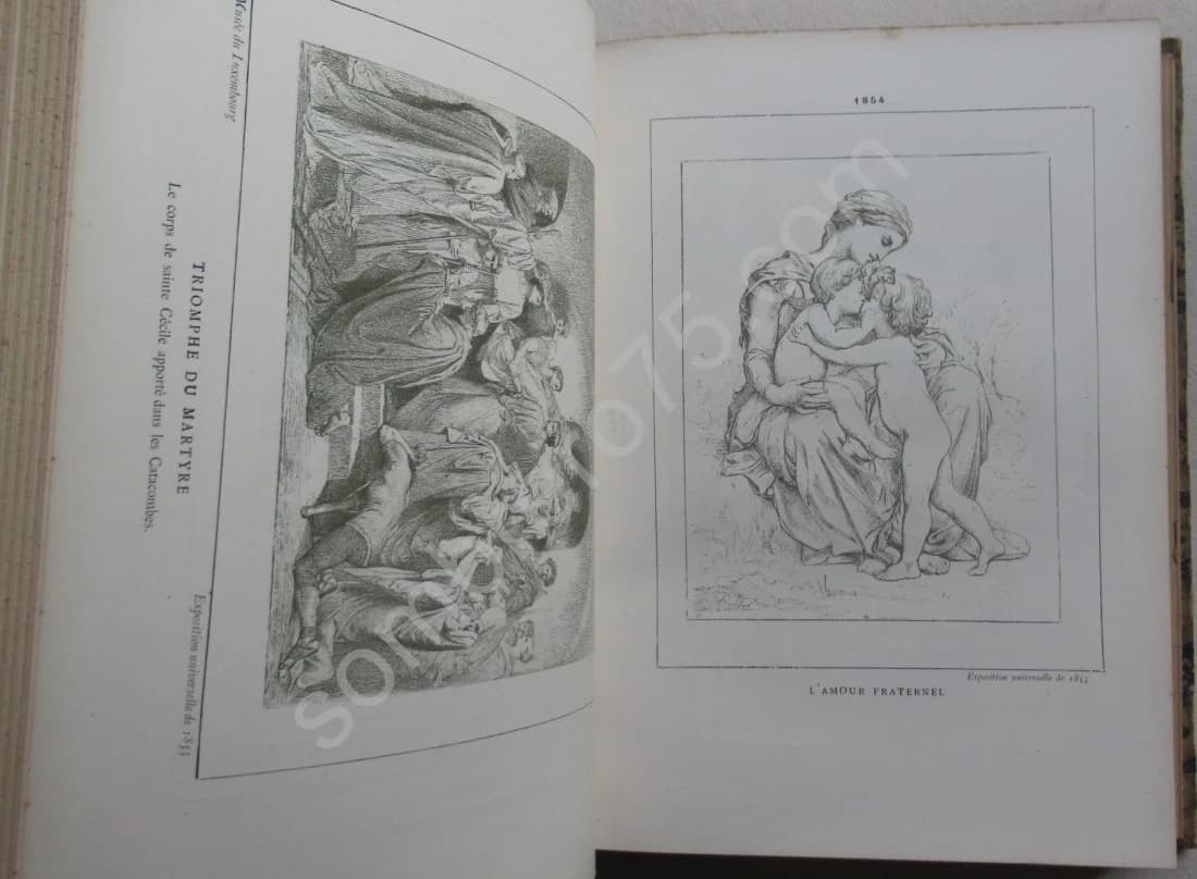 Dictionnaire Illustré des Beaux Arts - Artistes Modernes. W BOUGUEREAU. BERCHERE et TASSAERT. 1885 - Image 4