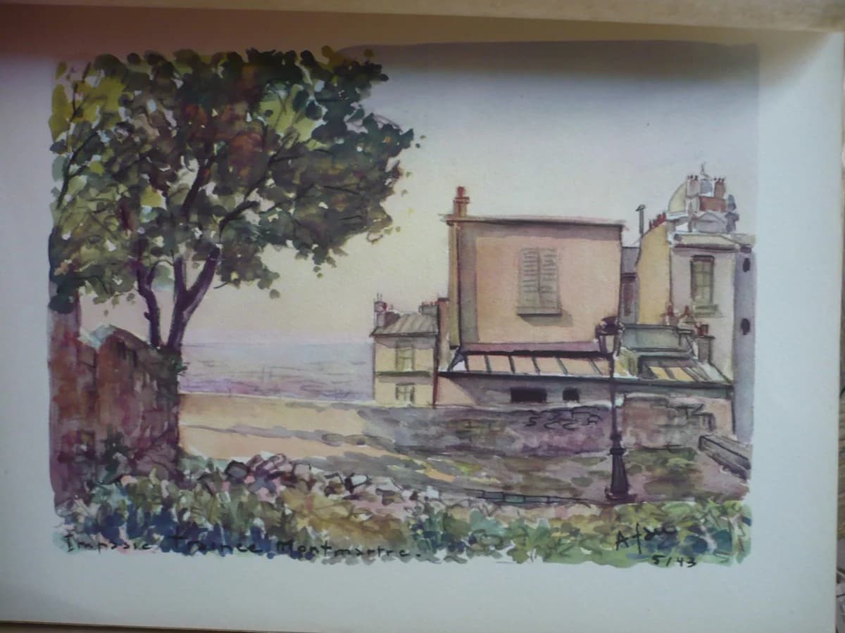 Montmartre Village de Paris - André FAU 1944 - Image 3