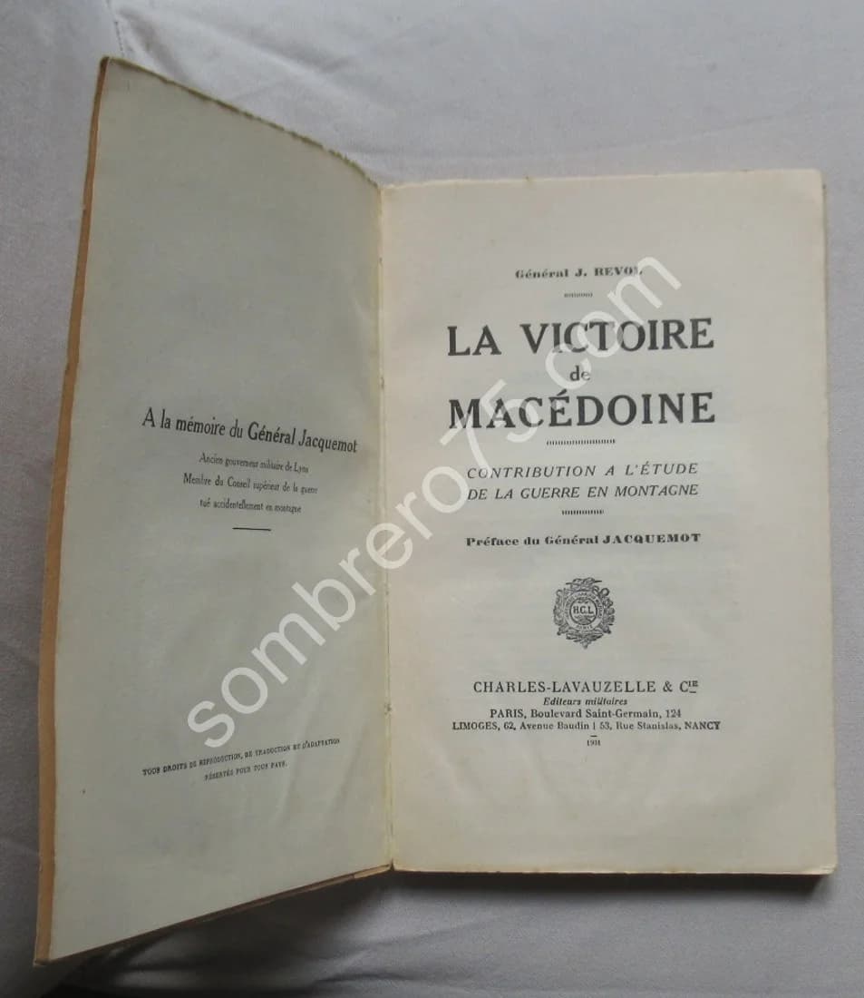 La Victoire de Macédoine. Général J Revol. 1931 - Image 3
