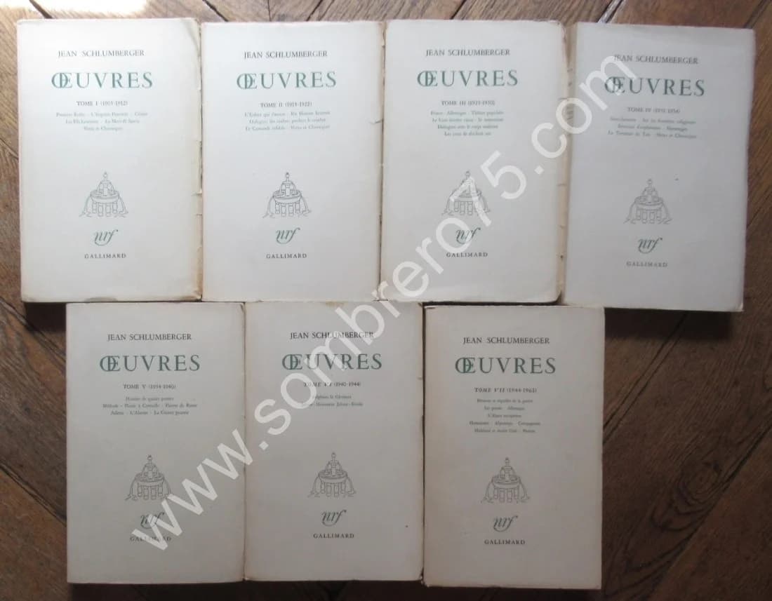 Oeuvres.. 7 Tomes