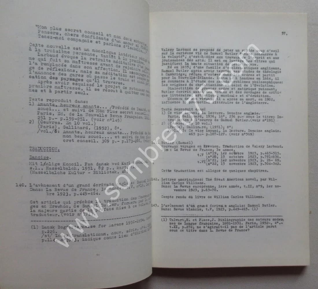 Valéry LARBAUD, Essai de Bibliographie (Bruxelles, 1958) - Image 8