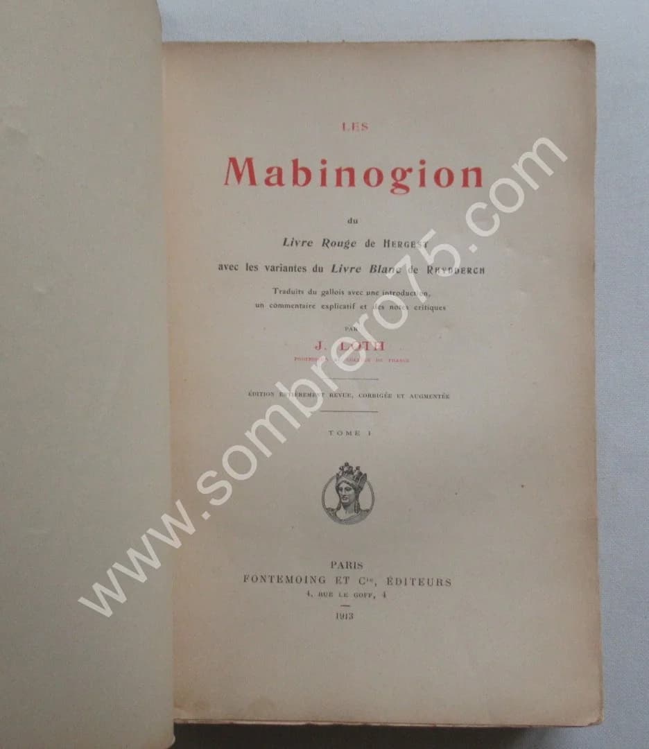 Pierre LOTH. Les Mabinogion du Livre Rouge de Hergest - 2 Tomes - Image 3