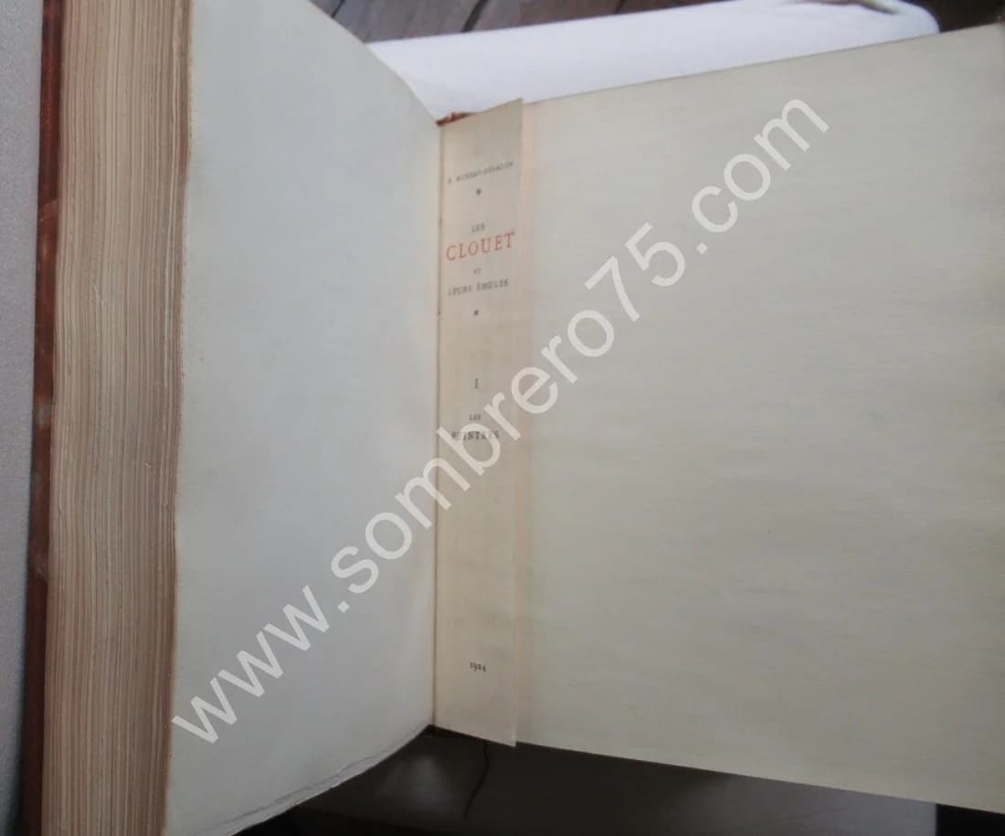 Les Clouet et leurs Emules. Etienne Moreau Nelaton. 1924. 3 Vol. 300 ex - Image 5