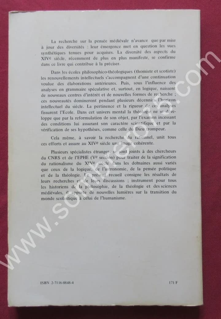 Logique Oncologie et Théologie au XIVe Siècle. Zénon KALUZA - Image 7