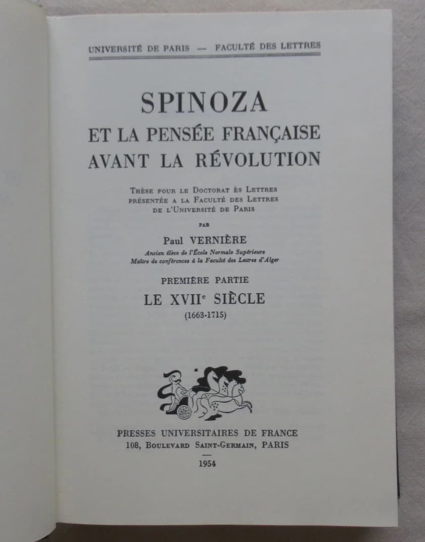 Spinoza et la Pensée Française avant la Révolution I et II - Image 3