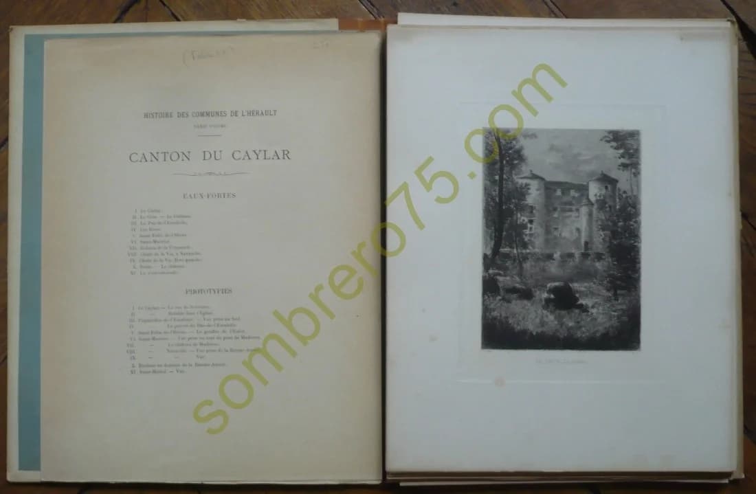 Histoire des Communes de l'Hérault. XXXIIe Volume. Canton du Caylar. Eaux Fortes - Image 4