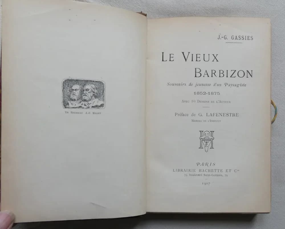 Le Vieux Barbizon : Souvenirs de Jeunesse d'un Paysagiste 1852 - 1875 avec 10 Dessins de l'auteur. Ed. 1907 - Image 4