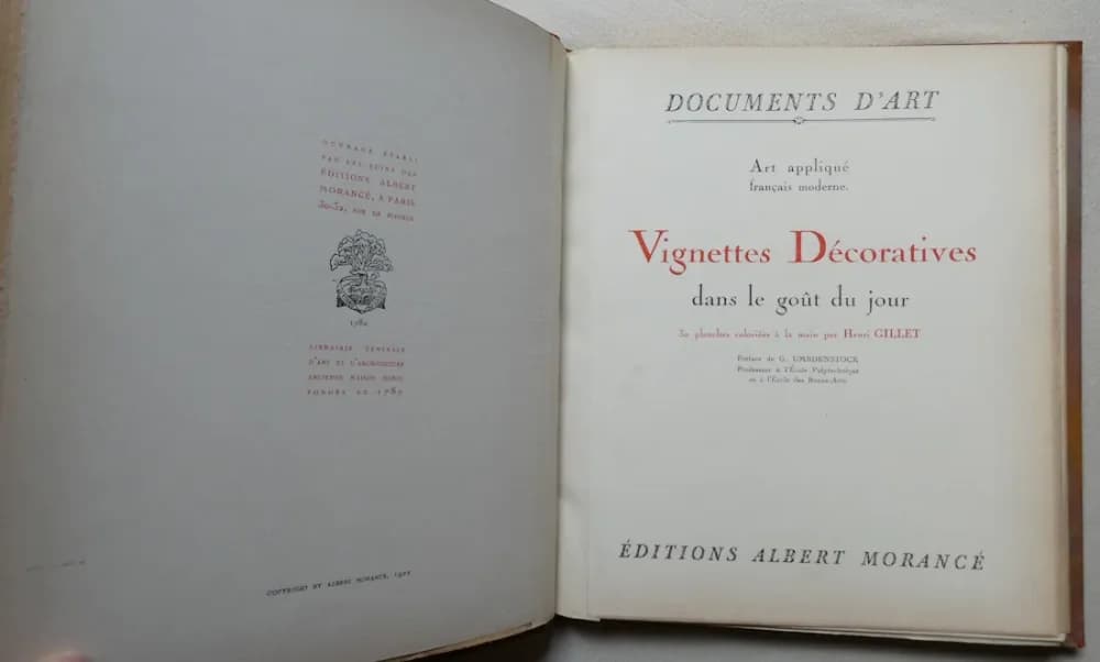 Vignettes Décoratives dans le goût du jour.  Art Appliqué. Henri GILLET - Image 4