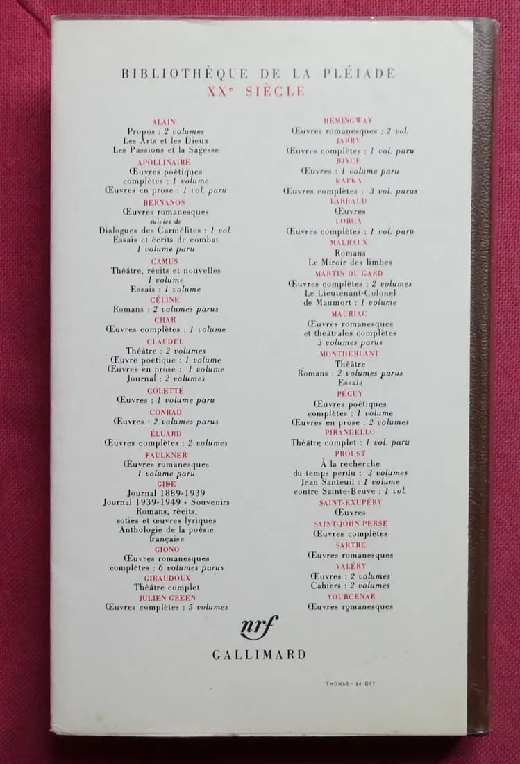 Album Gide - Pléiade 24e - Image 3