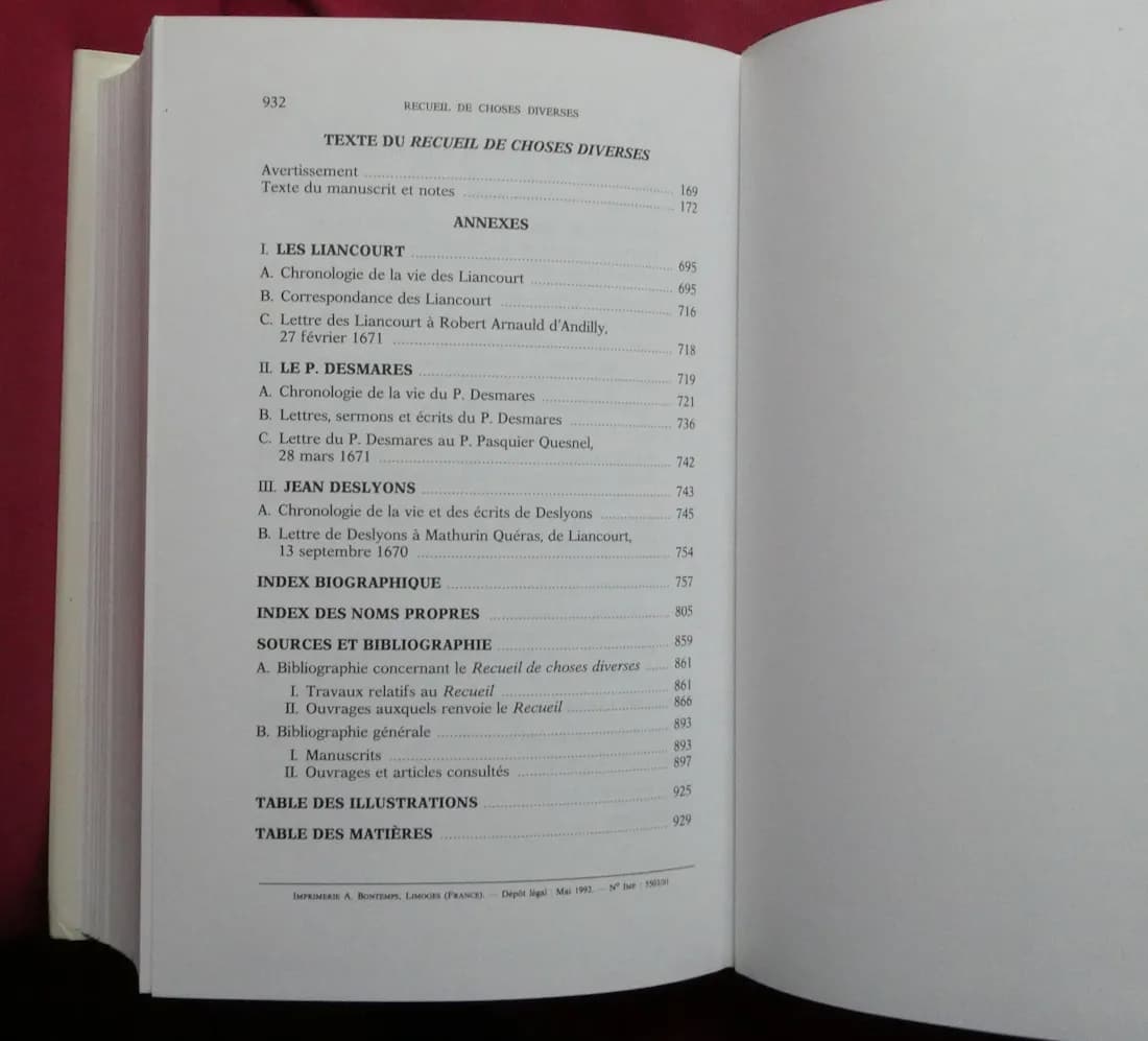 Port Royal Insolite. Edition Critique du Recueil de Choses Diverses - Image 6